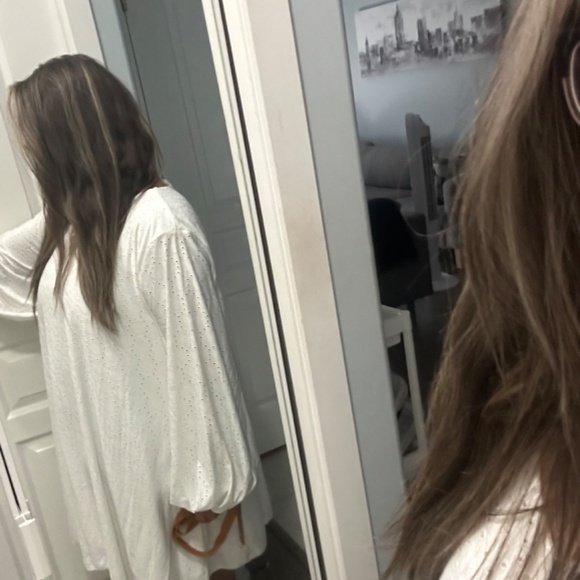 Shein Curve Ballon Sleeve Dress - Picture 2 of 4